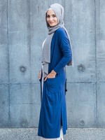 Nasiba Fashion Basic Cardigan Navy