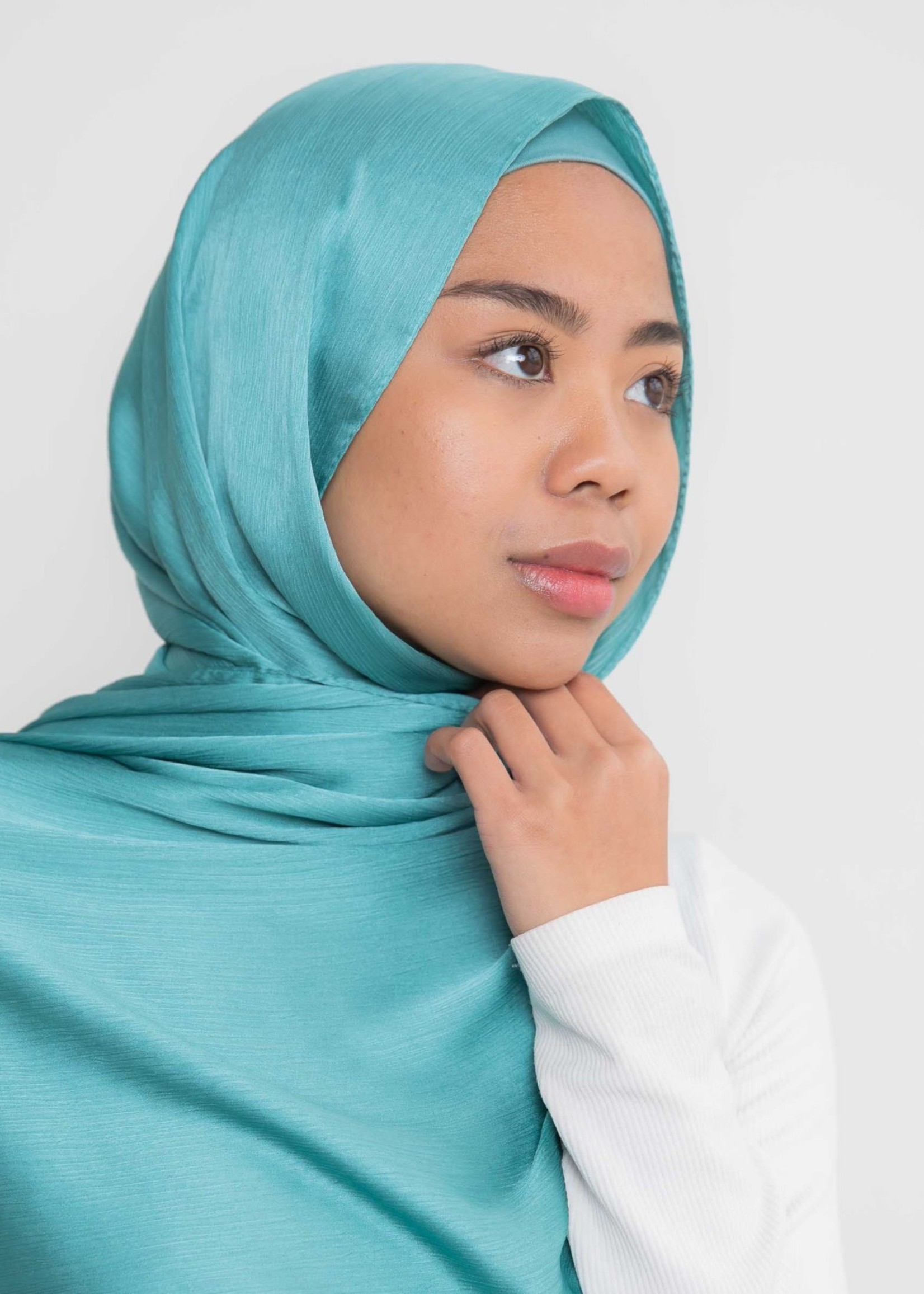 Nasiba Fashion Luxe Satin Shawl Arona