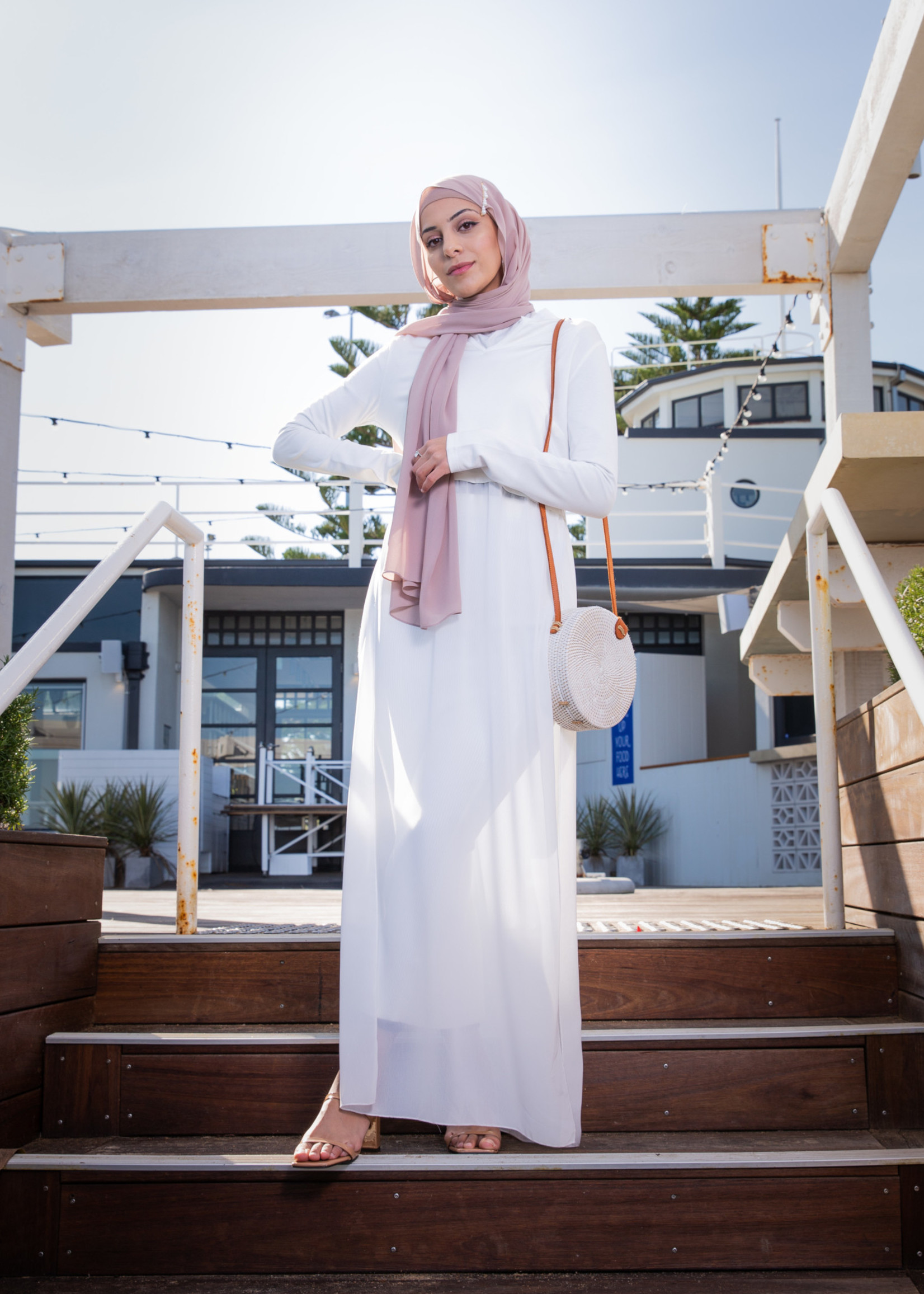 Nasiba Fashion Rosana Dress White