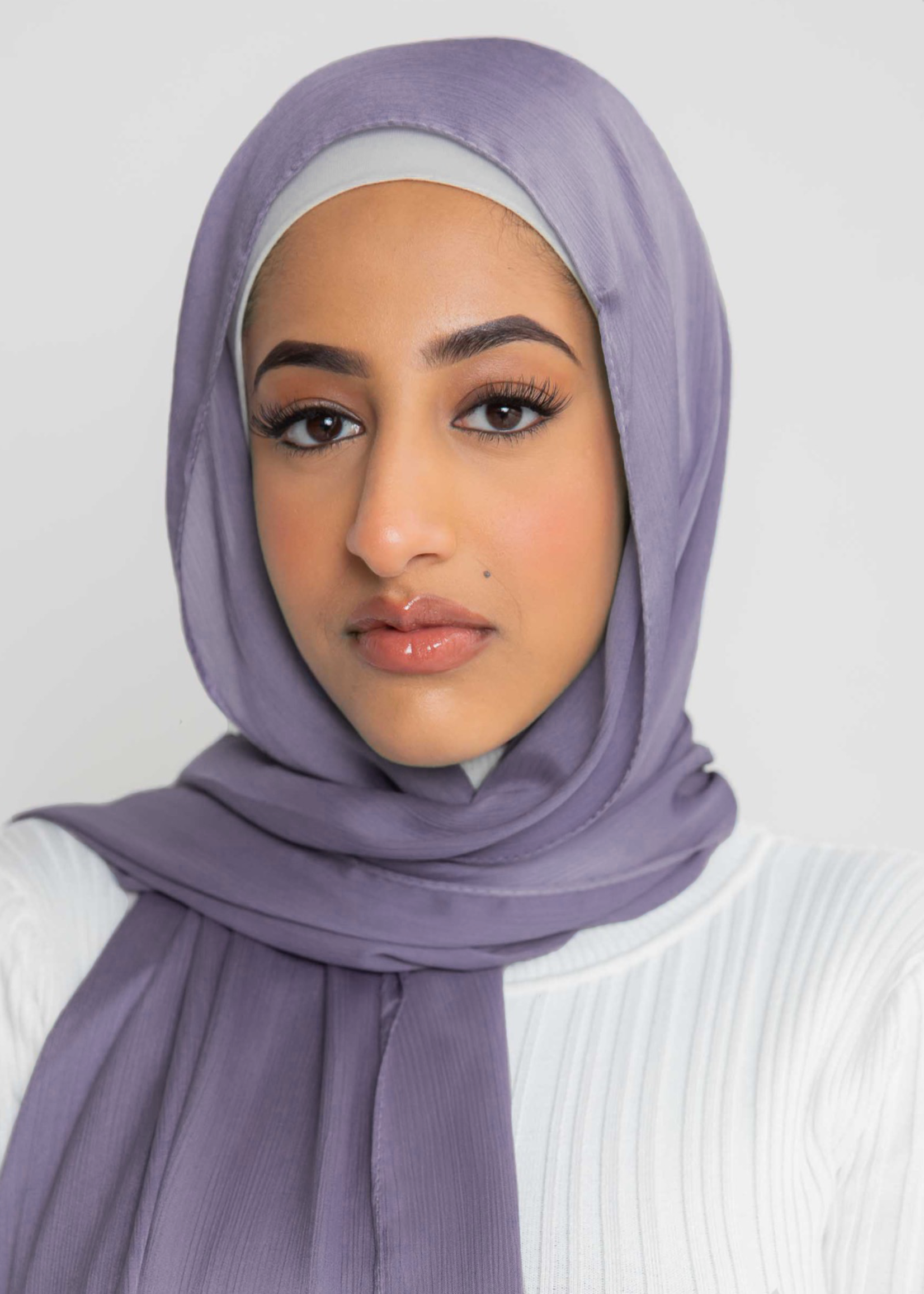 Nasiba Fashion Luxe Satin Shawl Valerian