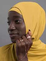 Nasiba Fashion Jersey Shawl Mustard