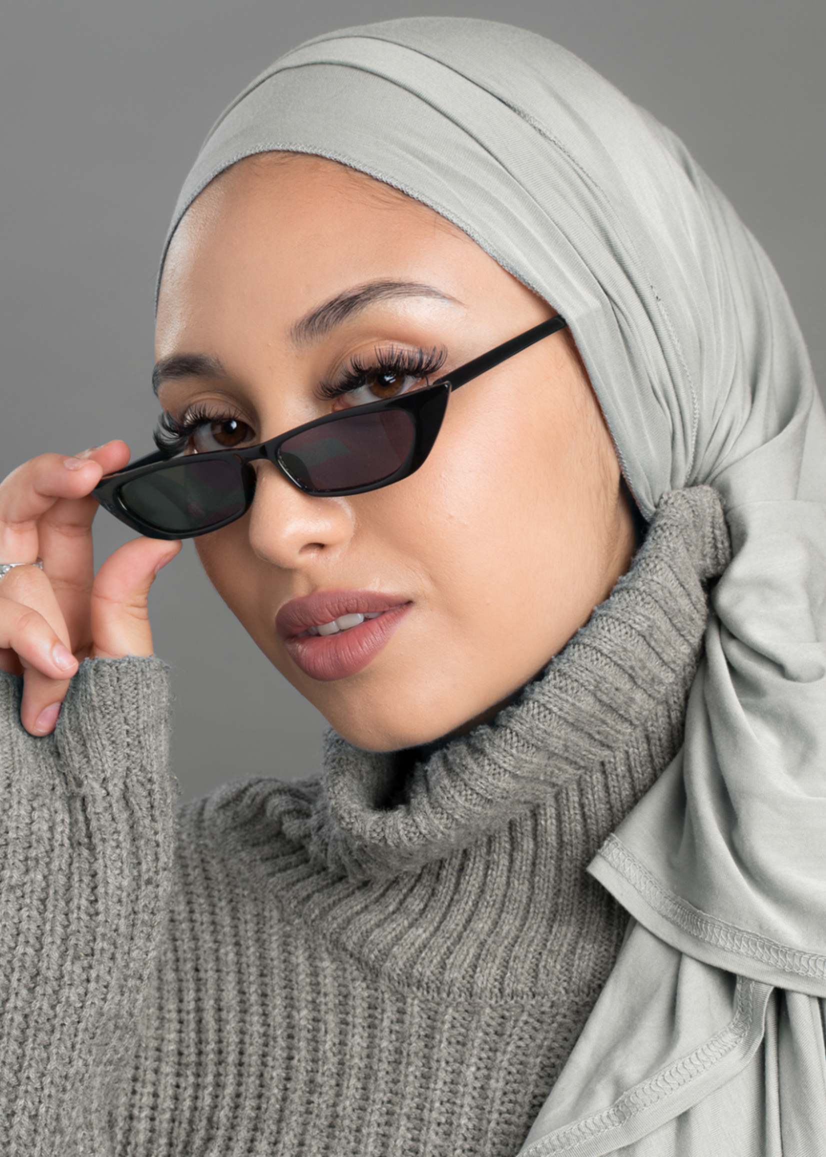 Nasiba Fashion Jersey Shawl Cloud