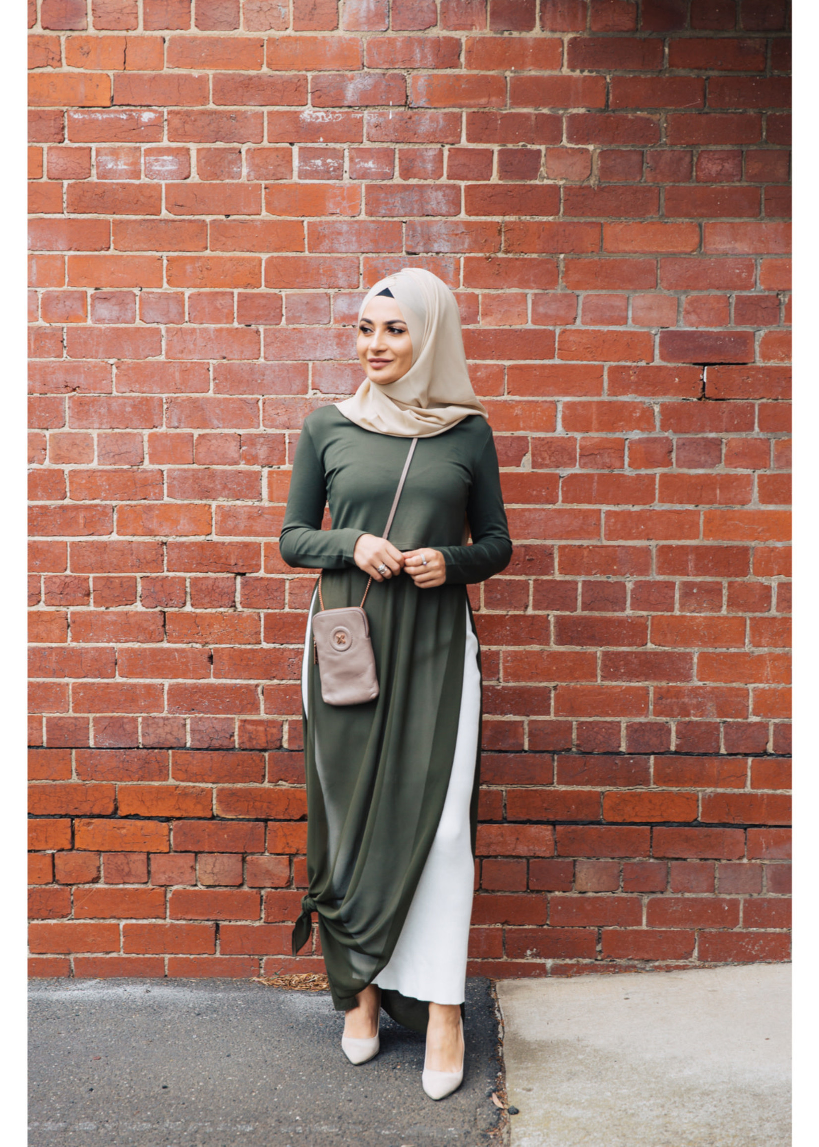 Nasiba Fashion Rosana Dress Khaki