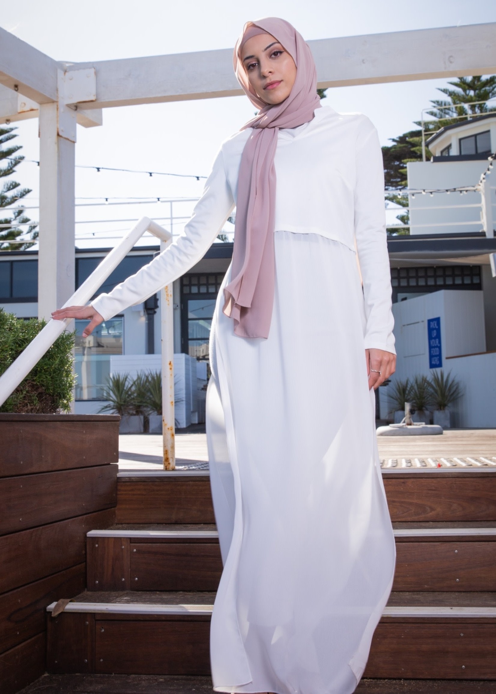 Nasiba Fashion Rosana Dress White