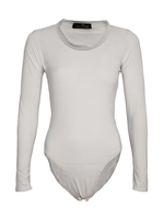 Nasiba Fashion Off-white Jersey Bodysuit