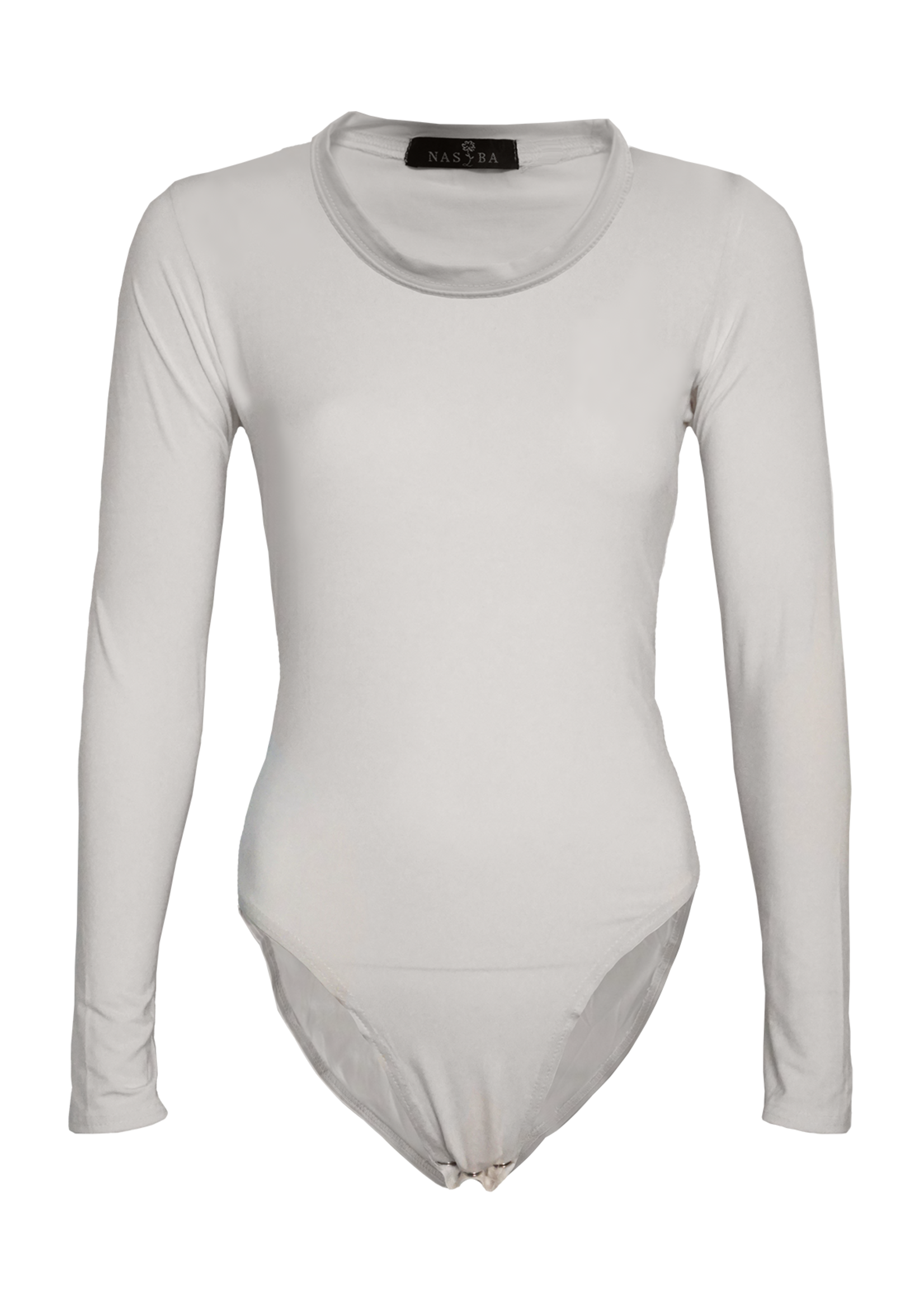 Nasiba Fashion Off-white Jersey Bodysuit