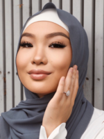 Nasiba Fashion Anchor Blue LRG Scarf