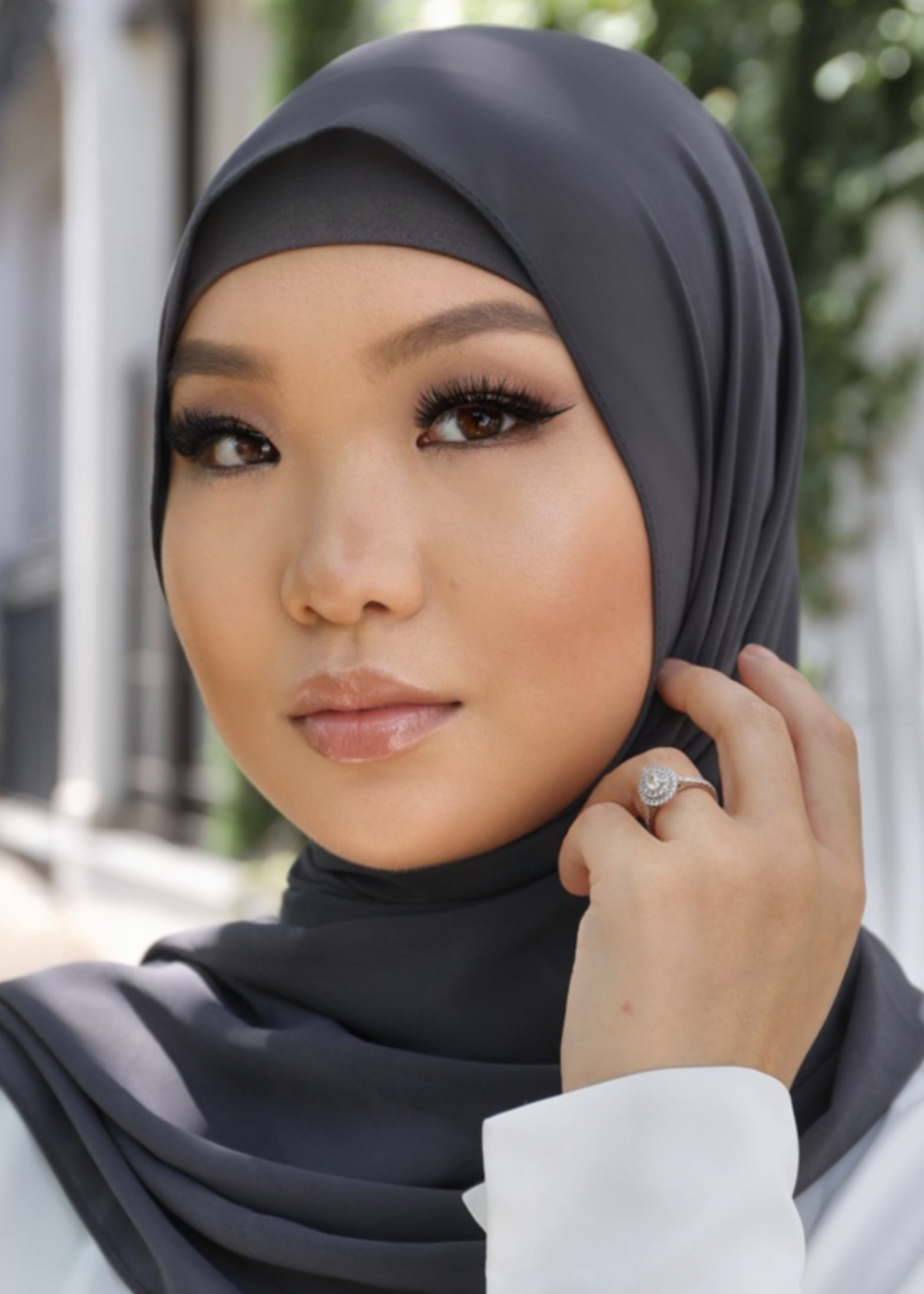 Nasiba Fashion Anchor Grey LRG Scarf