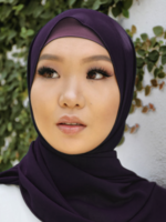 Nasiba Fashion Dark Fig Scarf