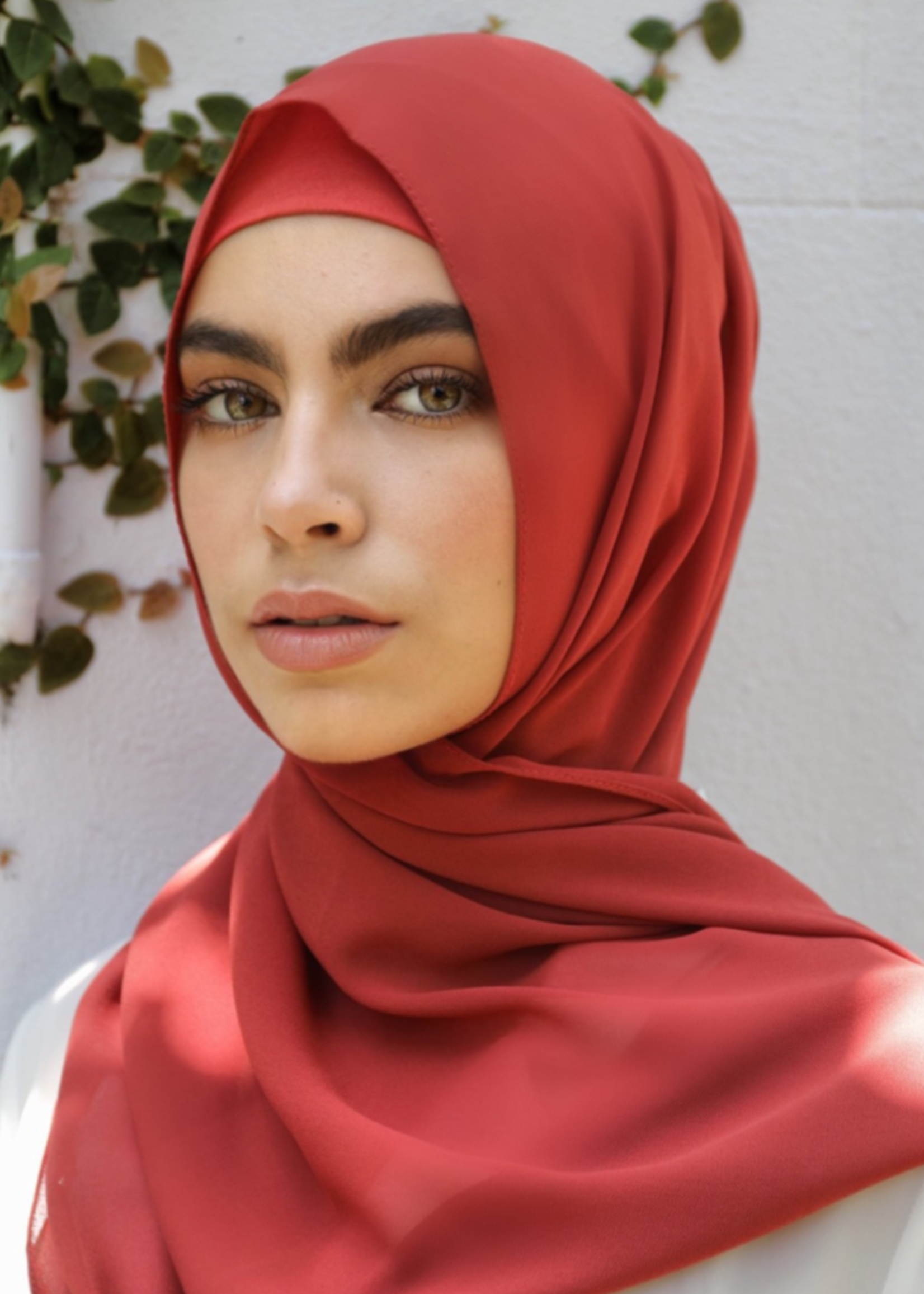 Nasiba Fashion Dark Rosewood Shawl