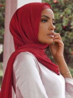 Nasiba Fashion Dark Red LRG scarf