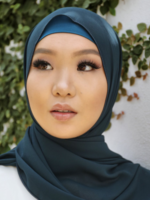 Nasiba Fashion Deep Marine Blue Shawl