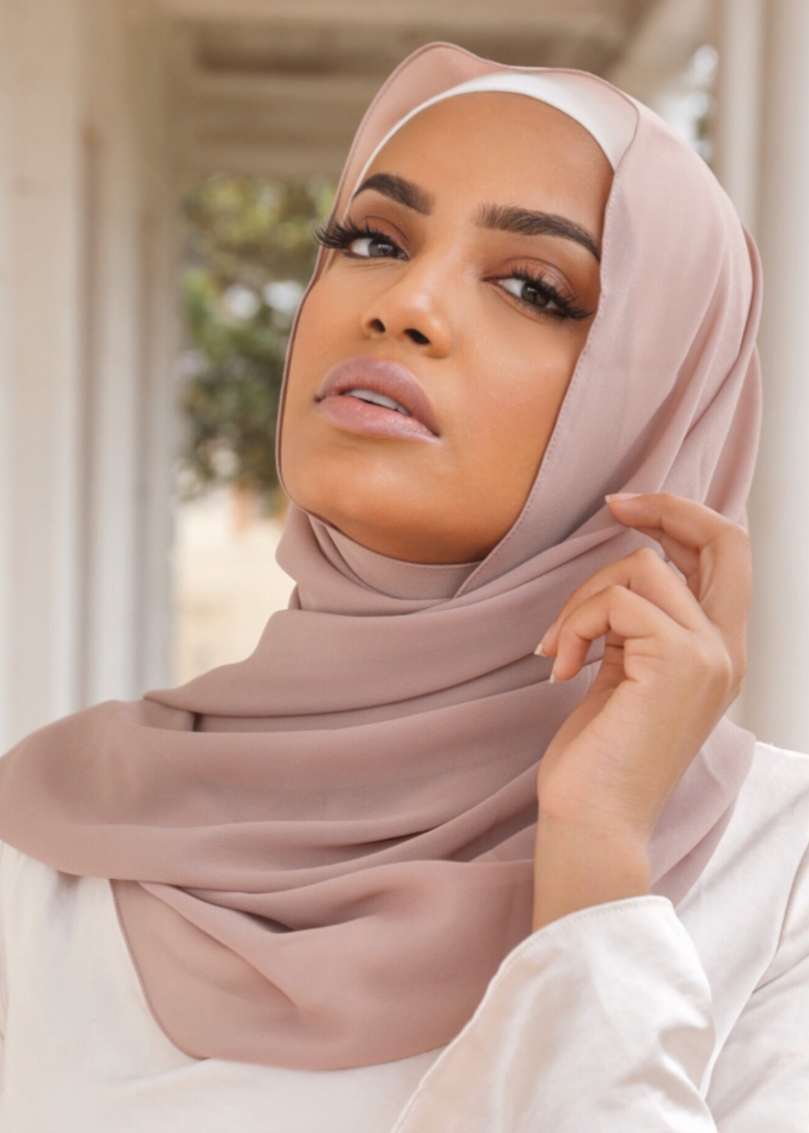 Nasiba Fashion Earthy Nude Shawl