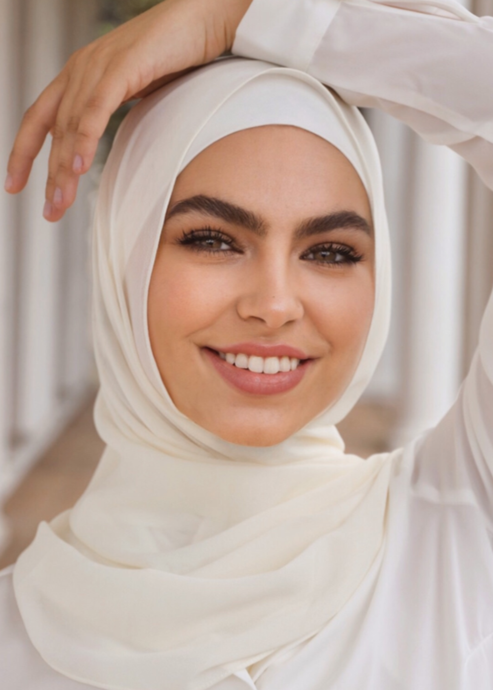 Nasiba Fashion Ivory scarf