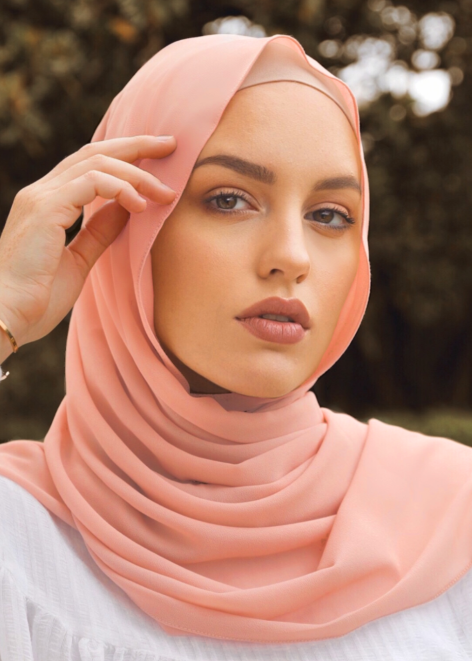 Nasiba Fashion Light Peach Shawl