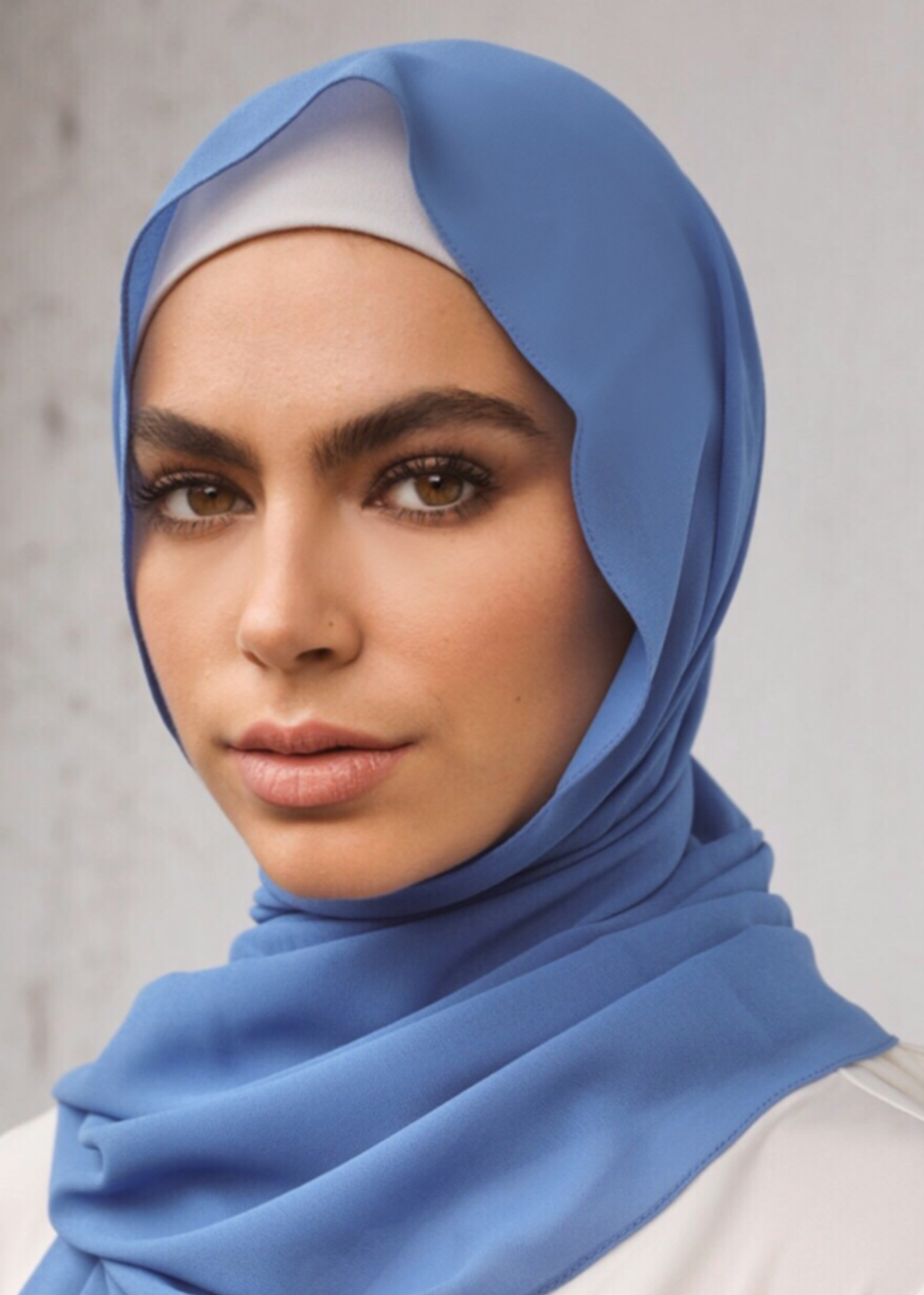 Nasiba Fashion Medium Azure Shawl