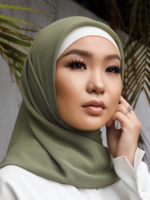 Nasiba Fashion Pale Army Green LRG Scarf