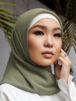 Nasiba Fashion Pale Army Green Shawl