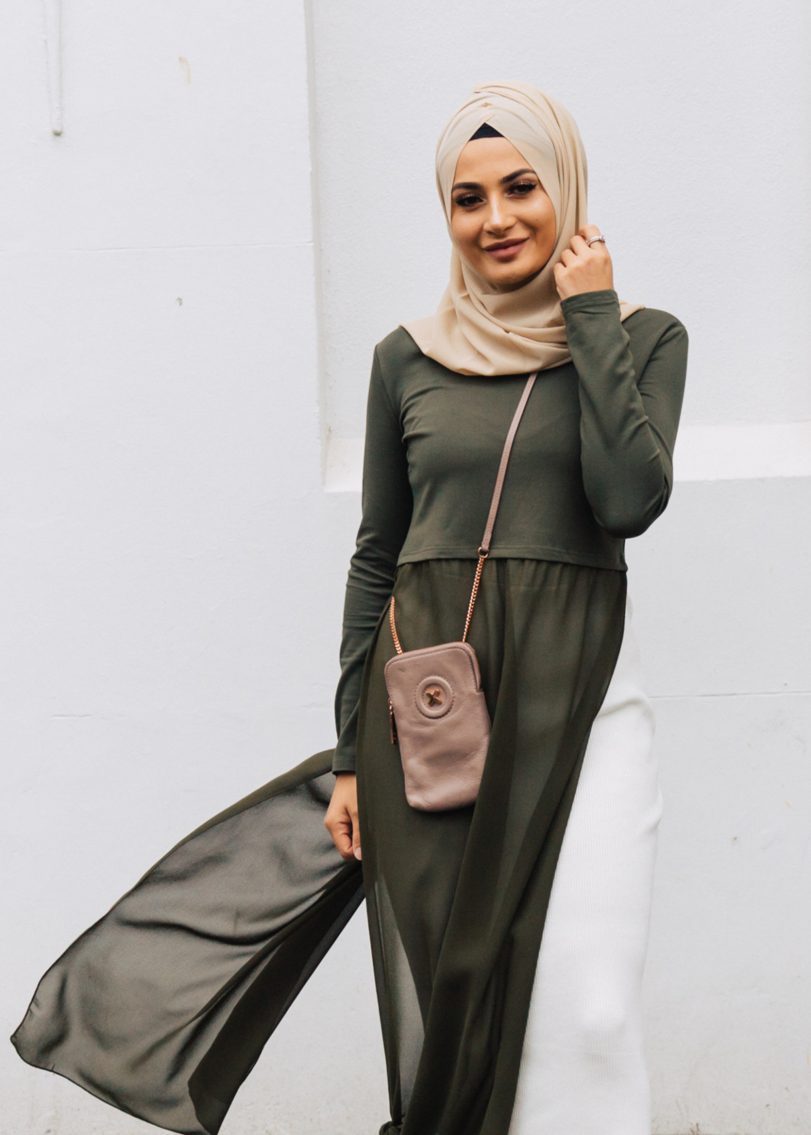 Nasiba Fashion Rosana Dress Khaki