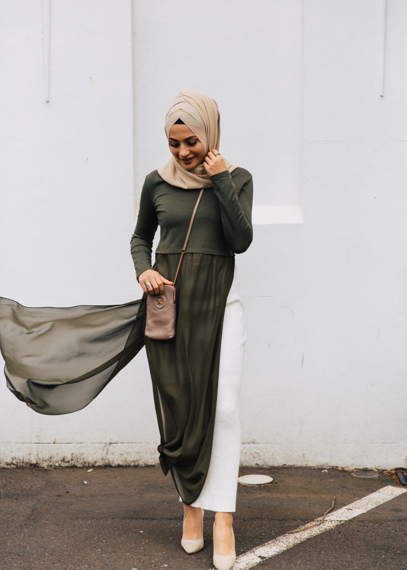 Nasiba Fashion Rosana Dress Khaki