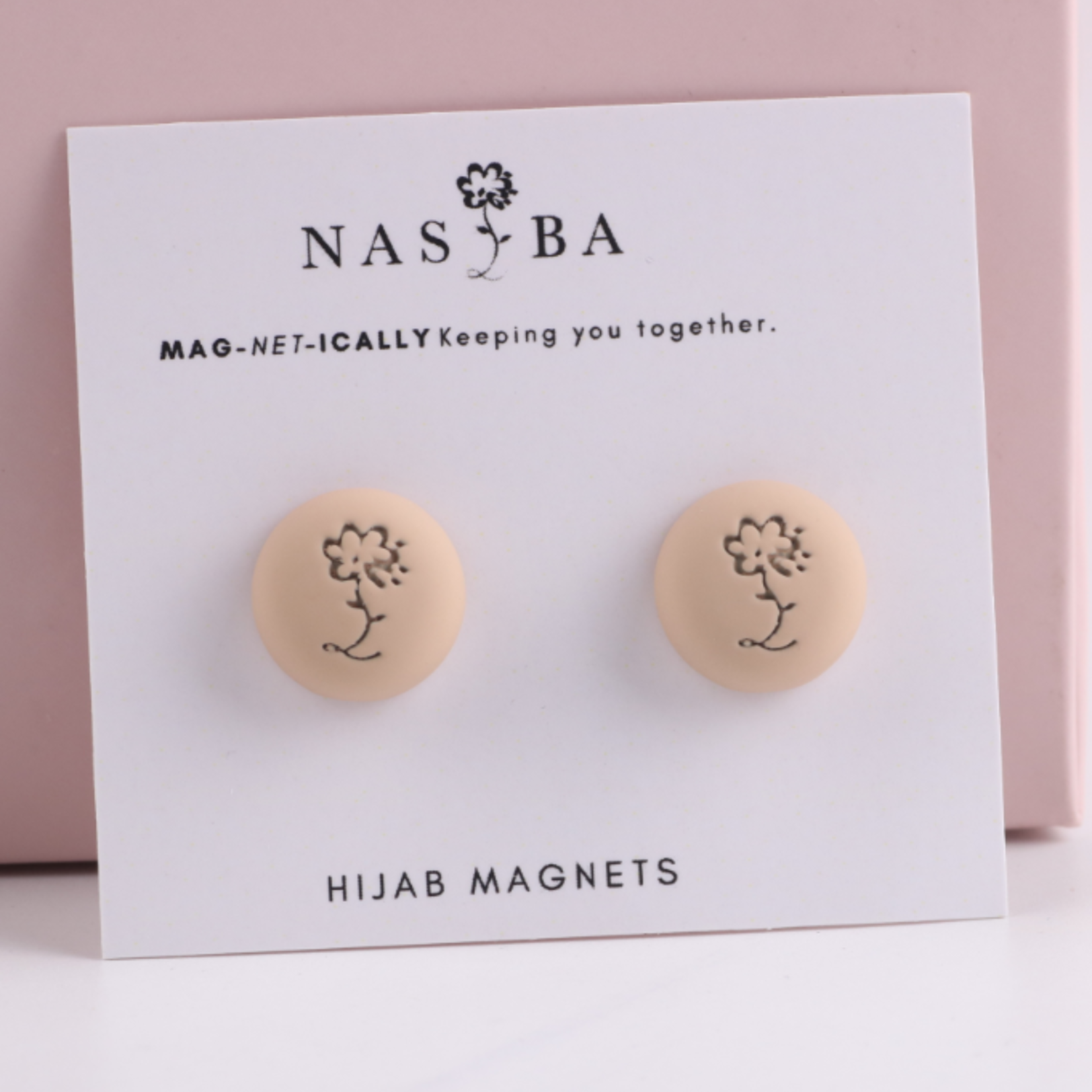 Nasiba Fashion Hijab Magnets  Matte Nude