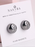 Nasiba Fashion Hijab Magnets  Metallic Black
