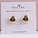 Nasiba Fashion Hijab Magnets  Metalic Gold