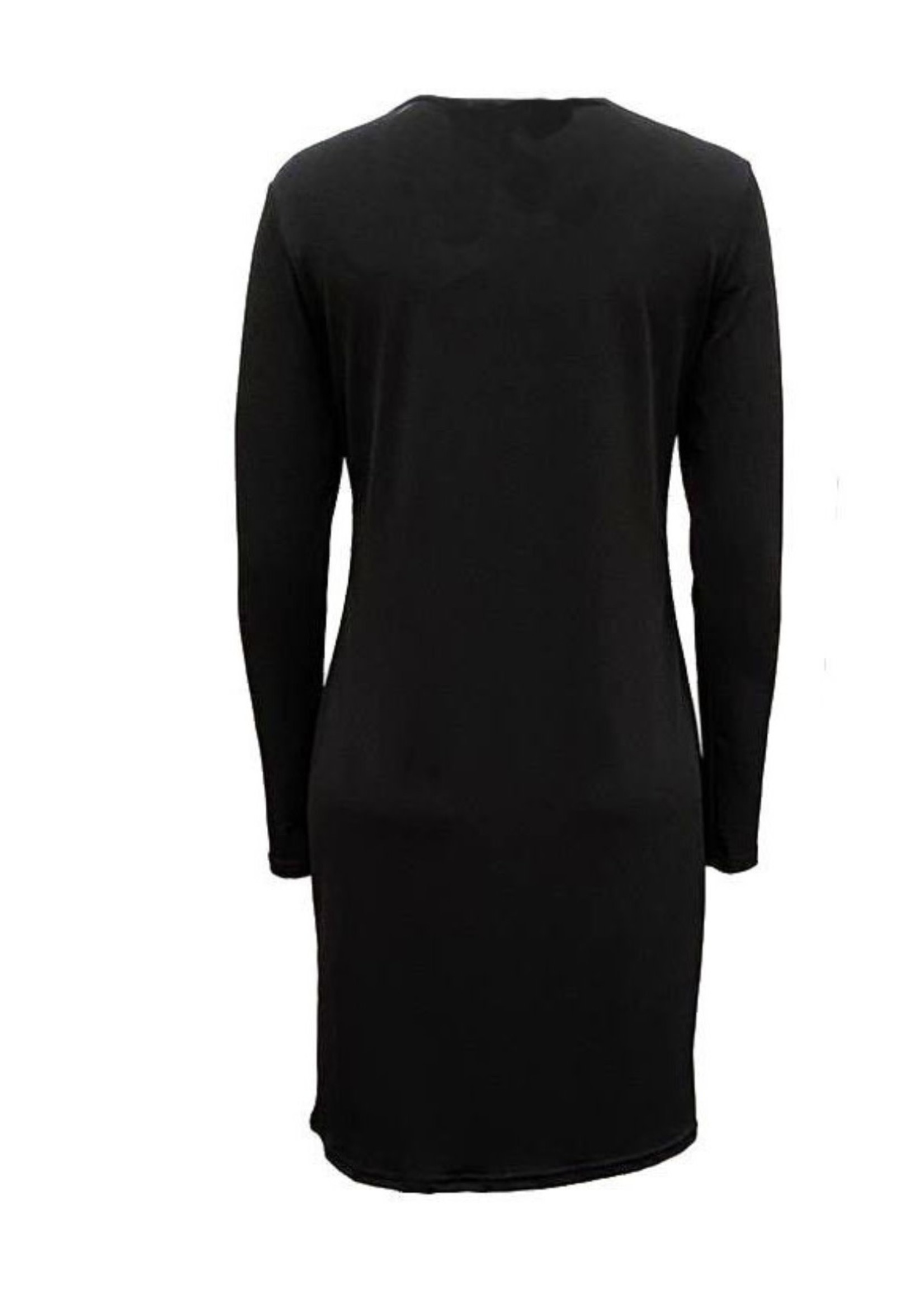 Nasiba Fashion Black Lycra Long top