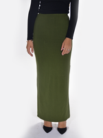 Nasiba Fashion Olive Jersey skirt