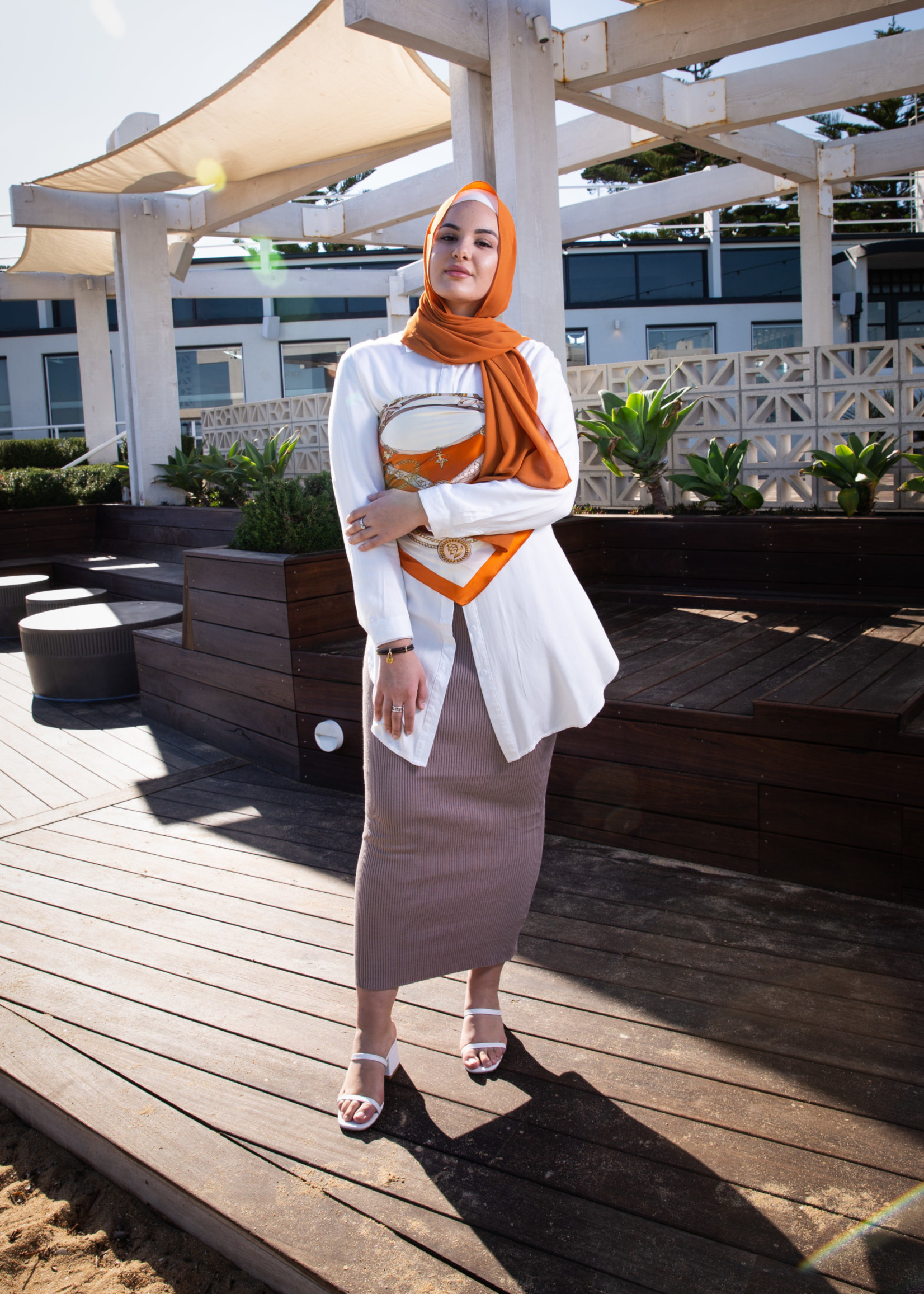 Nasiba Fashion White Summer Shirt