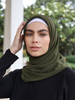 Nasiba Fashion Military Green LRG Scarf