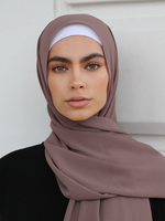 Nasiba Fashion Rose Taupe Shawl