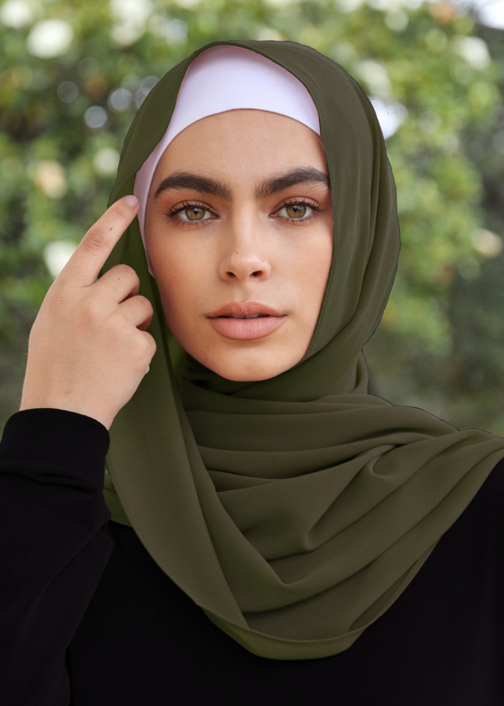 Nasiba Fashion Dark Khaki Shawl