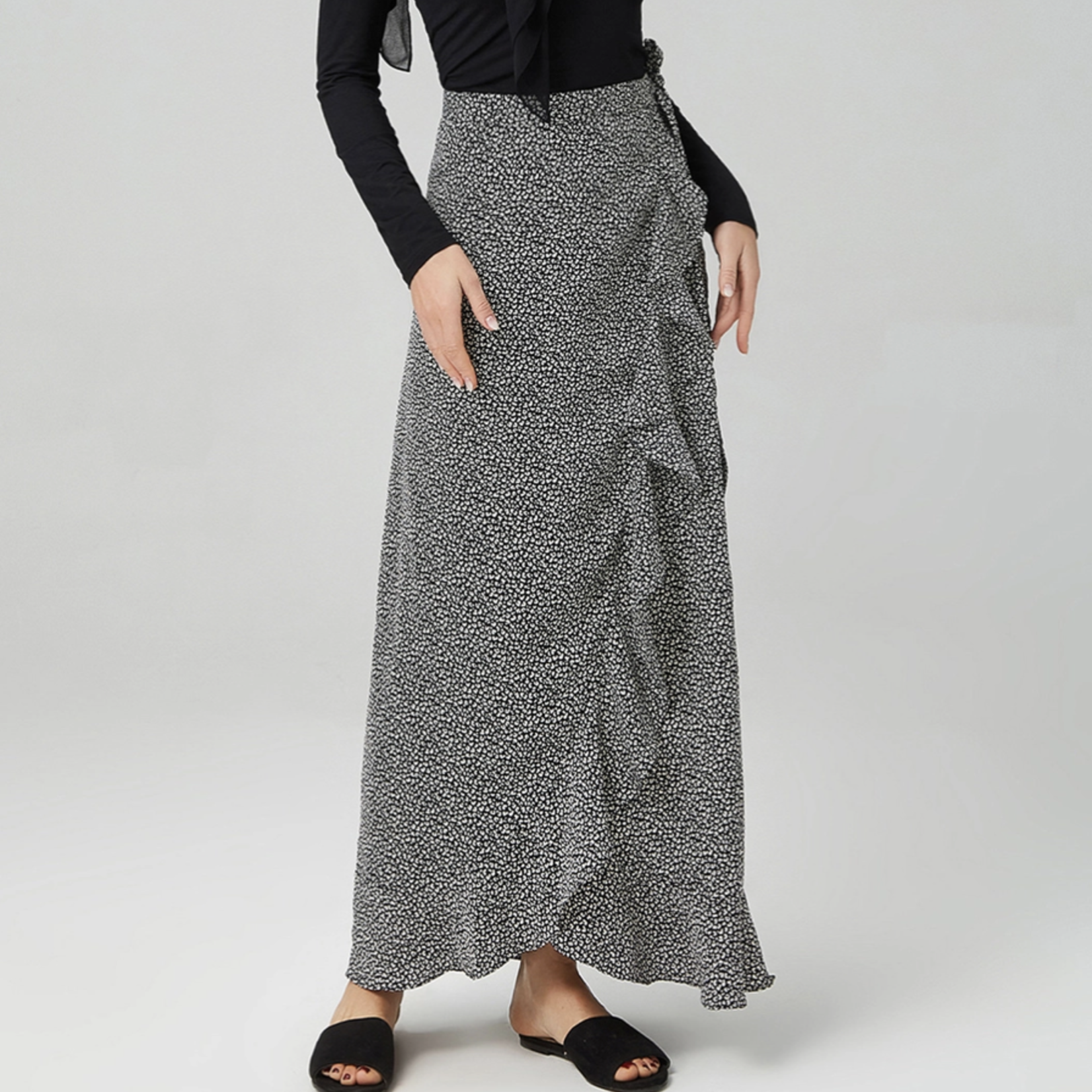 Hijab House Allover Ruffle Skirt