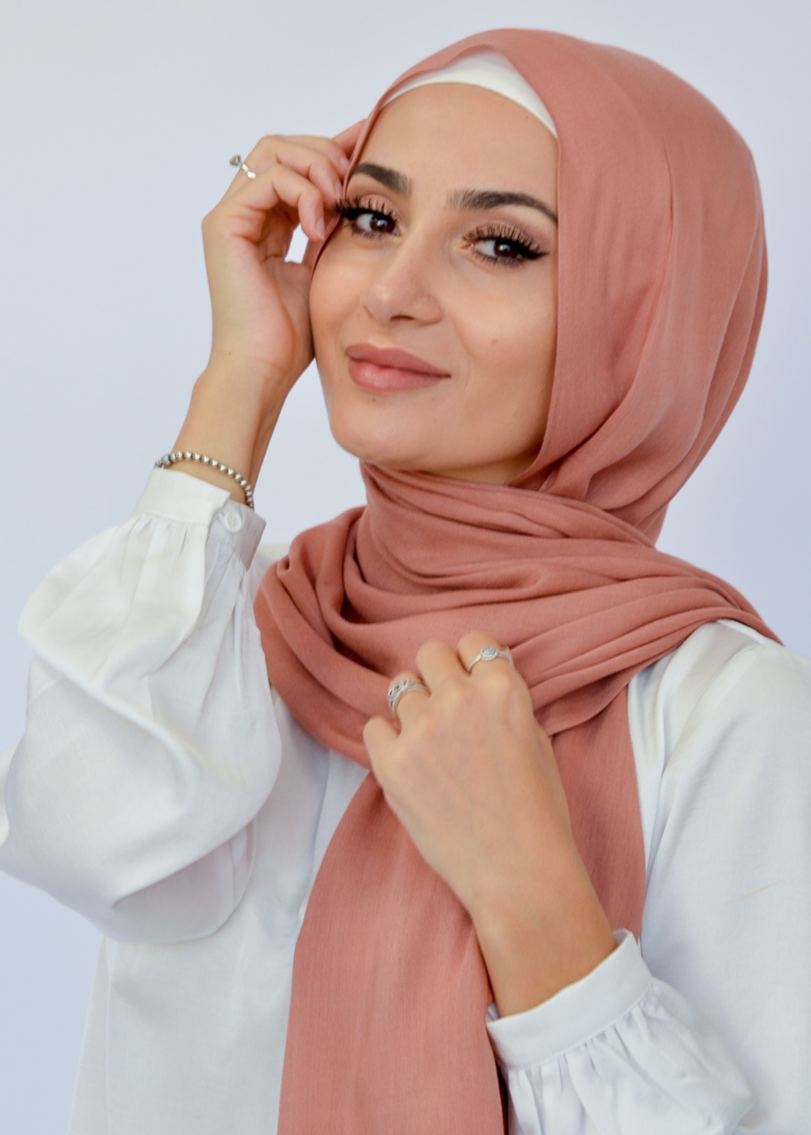 Nasiba Fashion Chestnut Modal Rayon Shawl