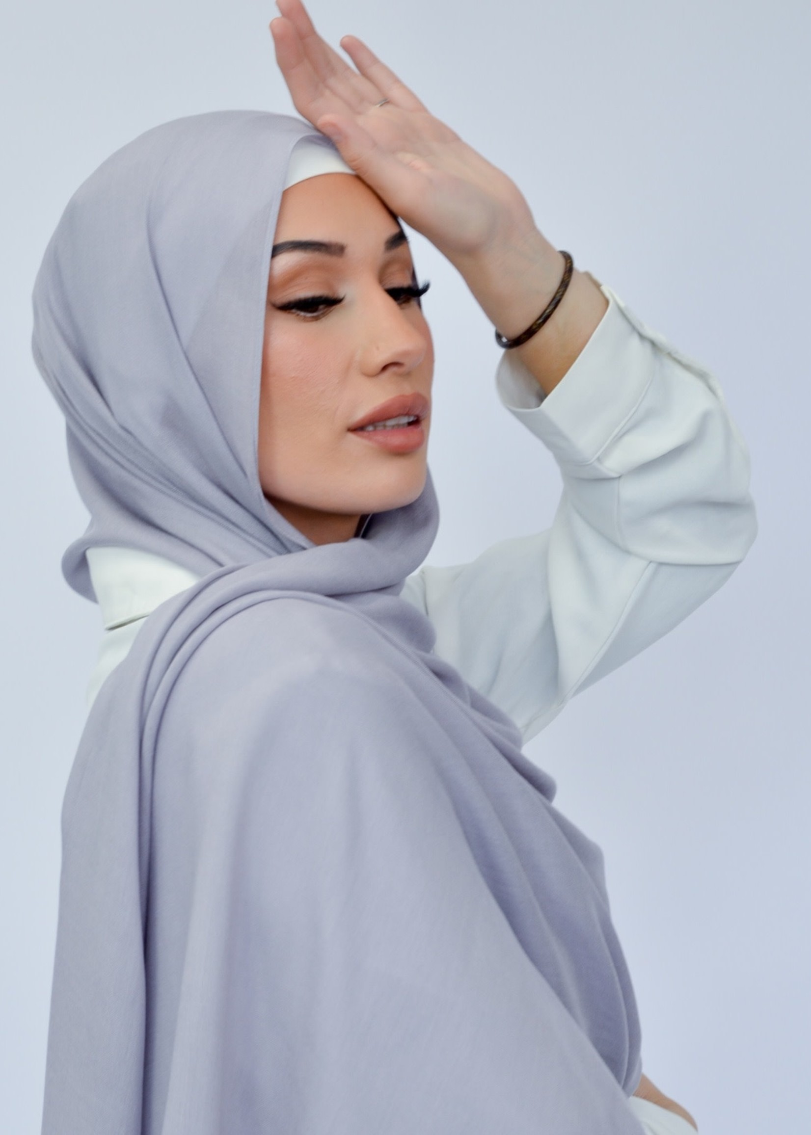 Nasiba Fashion Gull Gray Modal Shawl