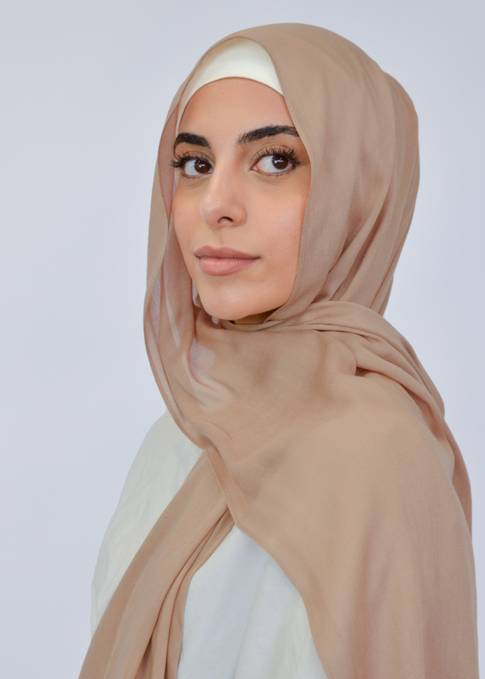 Nasiba Fashion Light Taupe Modal Shawl