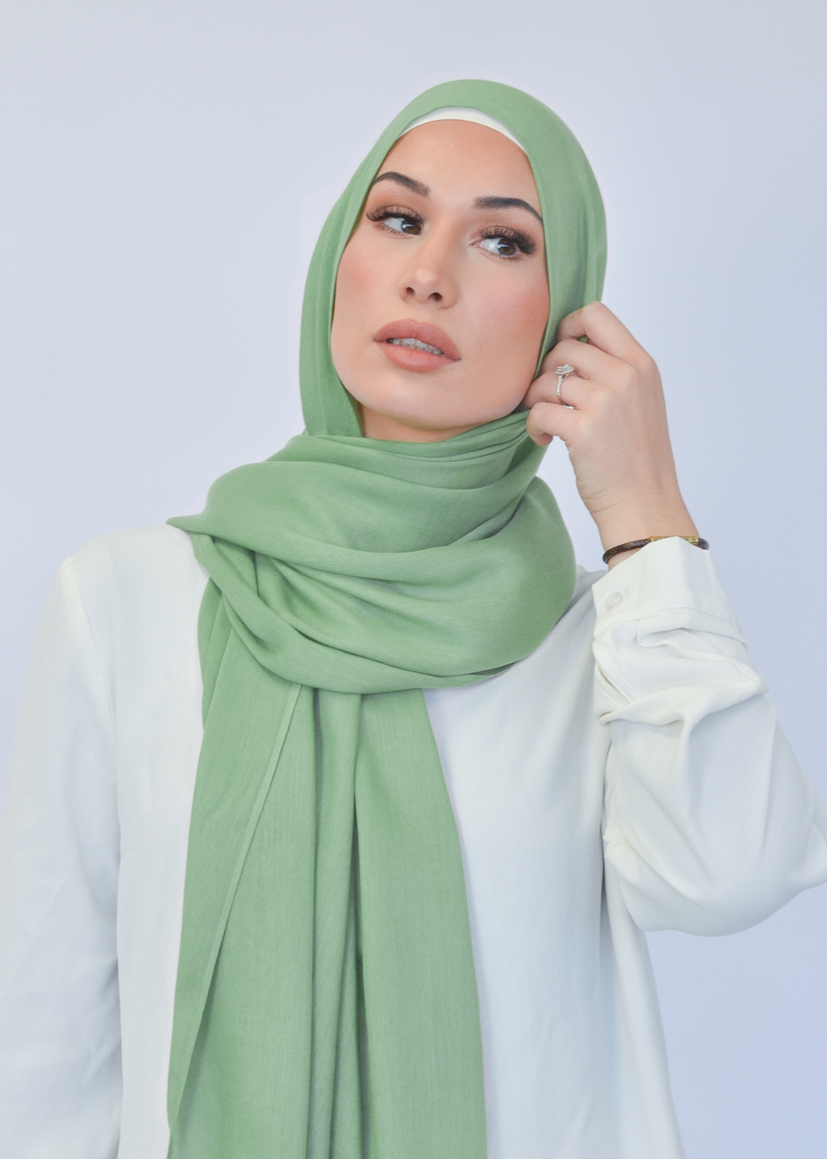 Nasiba Fashion Bella green modal Rayon Shawl