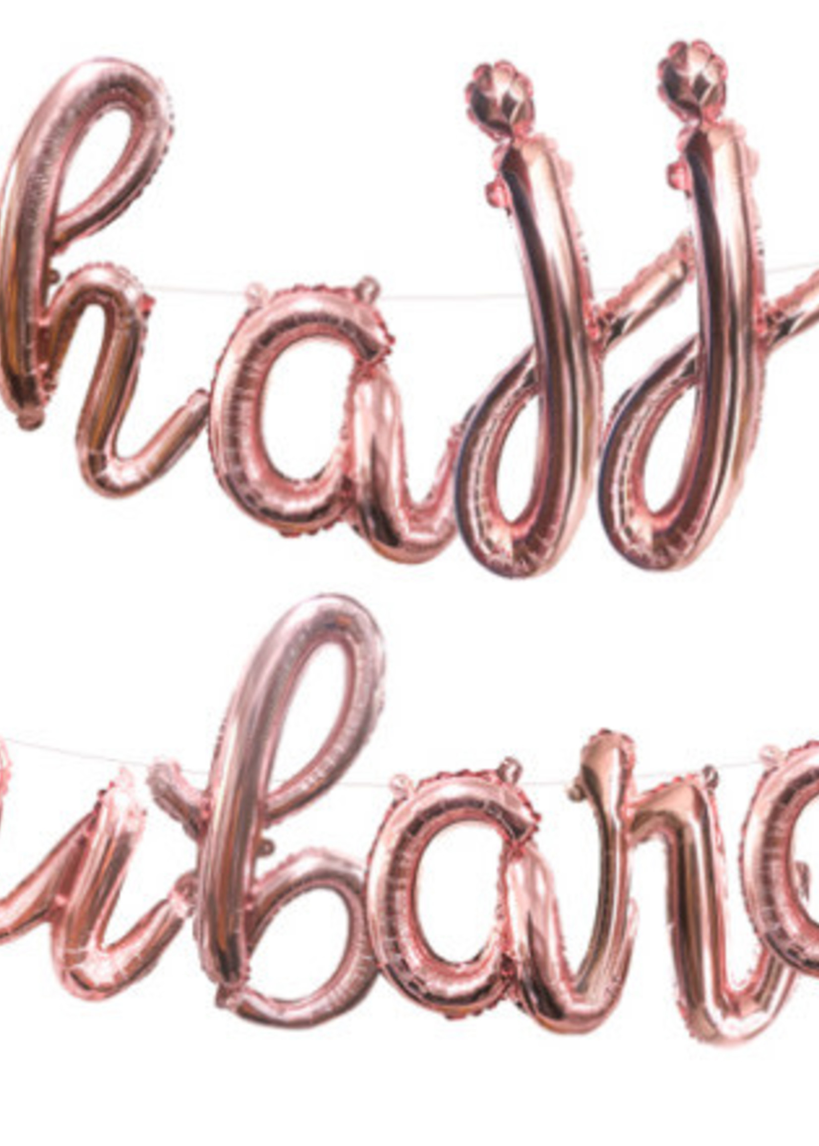 Nasiba Fashion Hajj Mubarak Foil Balloon - Rosegold