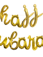 Nasiba Fashion Hajj Mubarak Foil Balloon - Gold