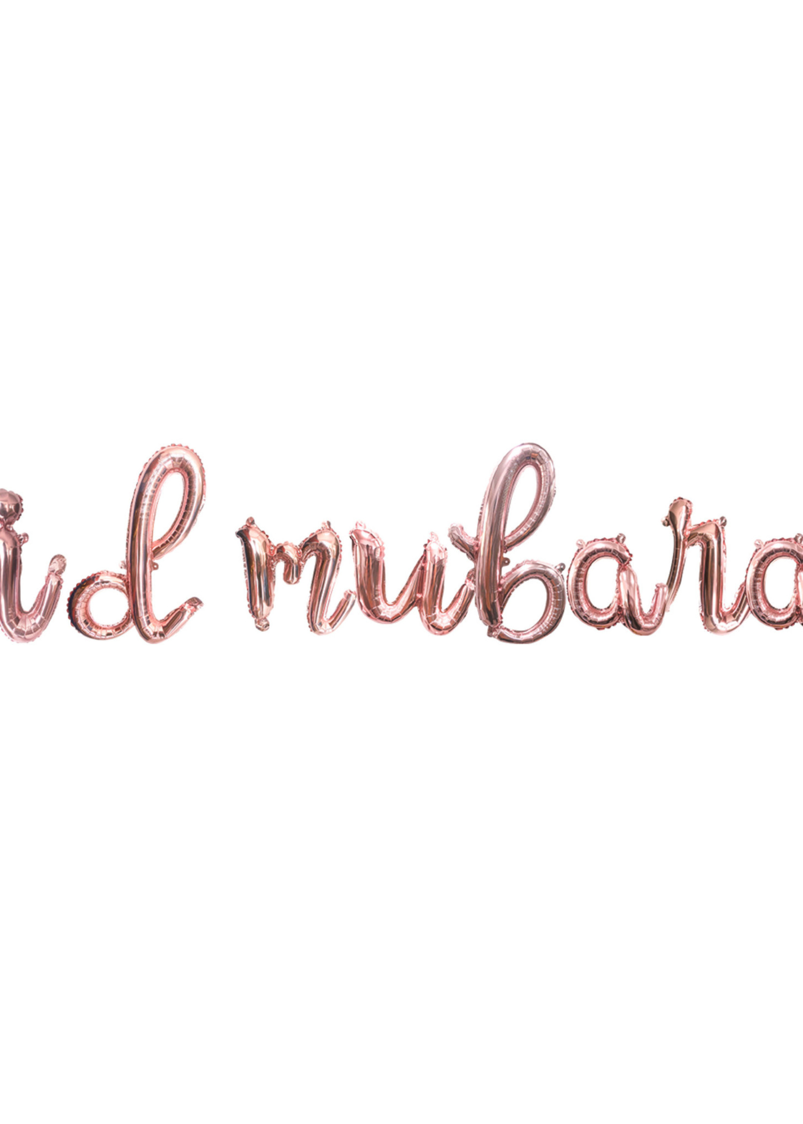 Nasiba Fashion Eid Mubarak Foil Balloon - Rosegold