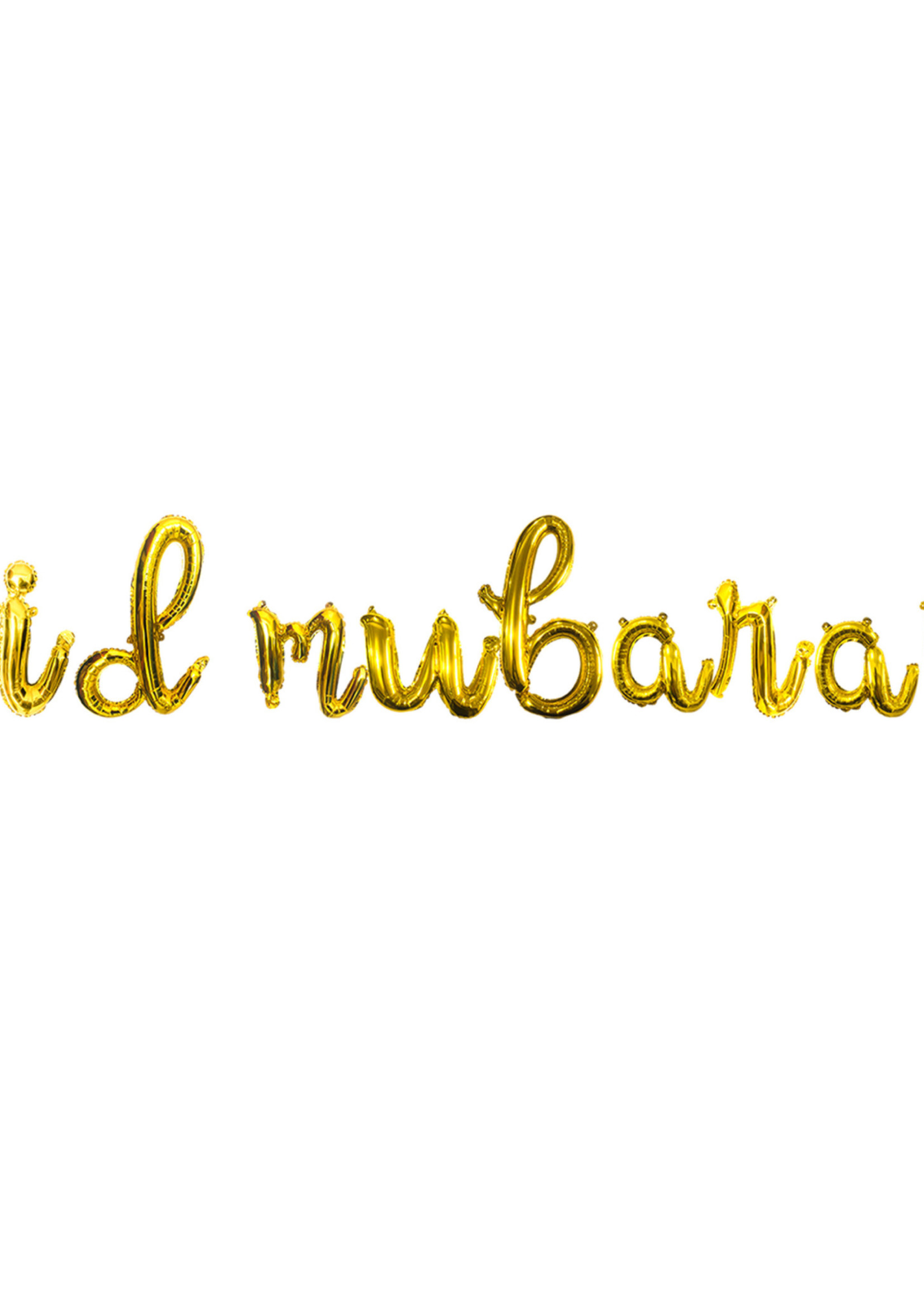 Nasiba Fashion Eid Mubarak Foil Balloon - Gold