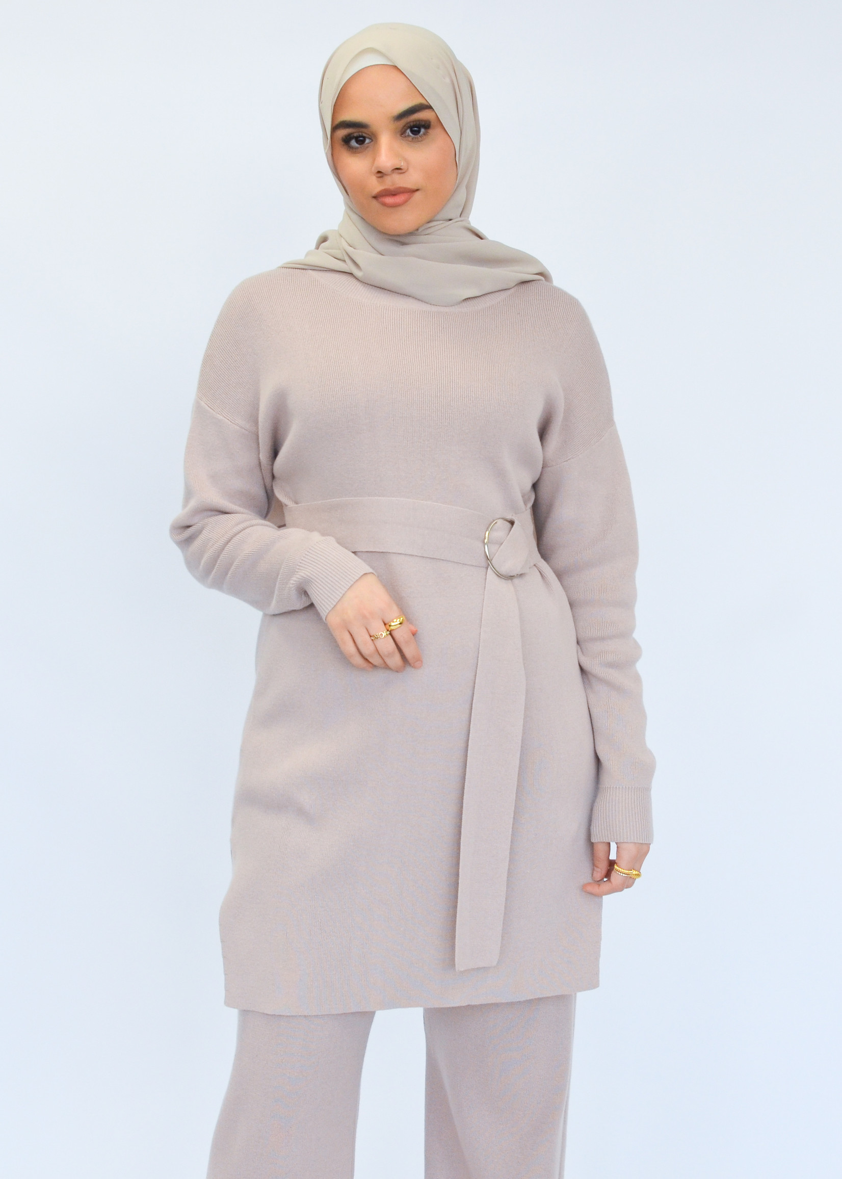 Nasiba Fashion Rose beige wintertide top