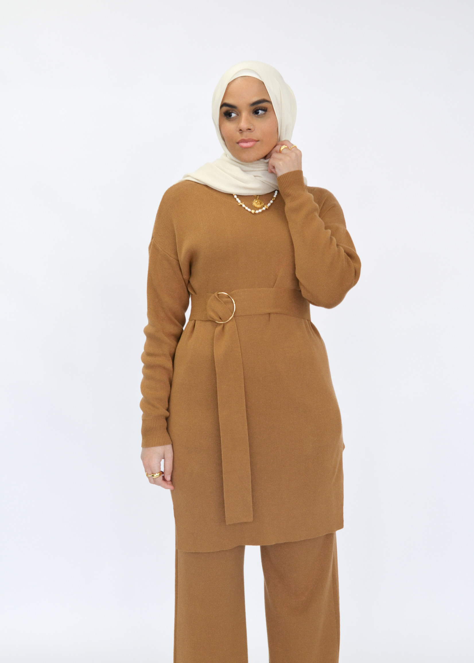 Nasiba Fashion Camel wintertide top