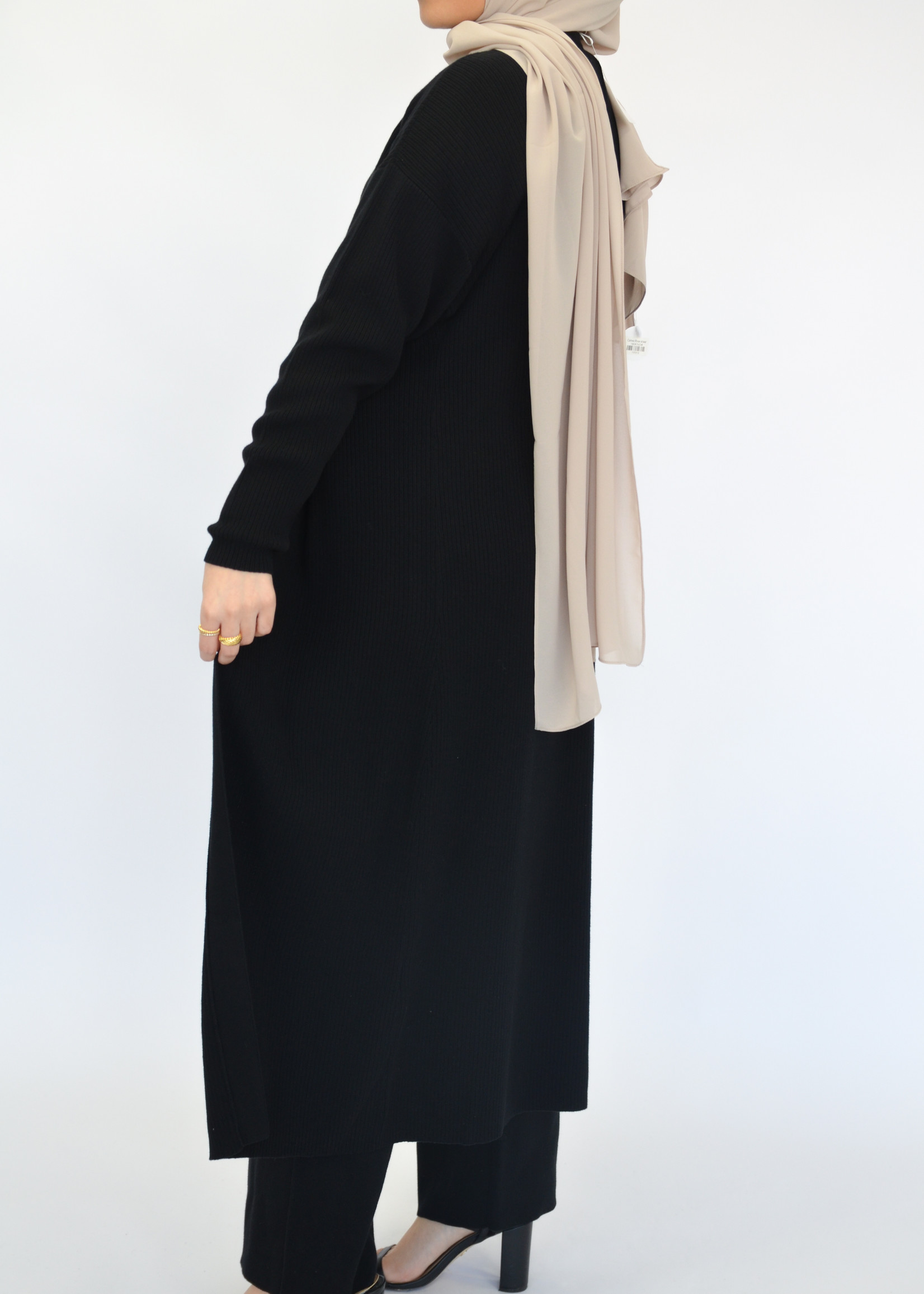 Nasiba Fashion Black wintertide cardigan