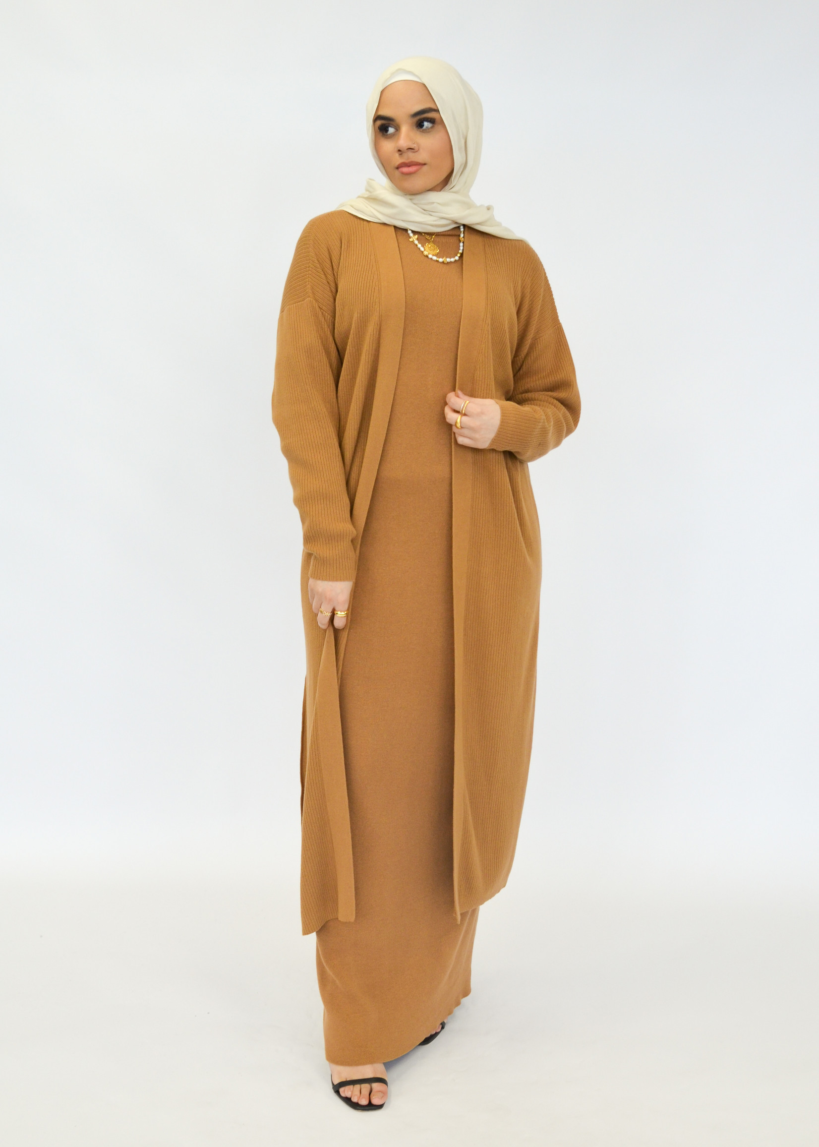Nasiba Fashion Camel wintertide cardigan