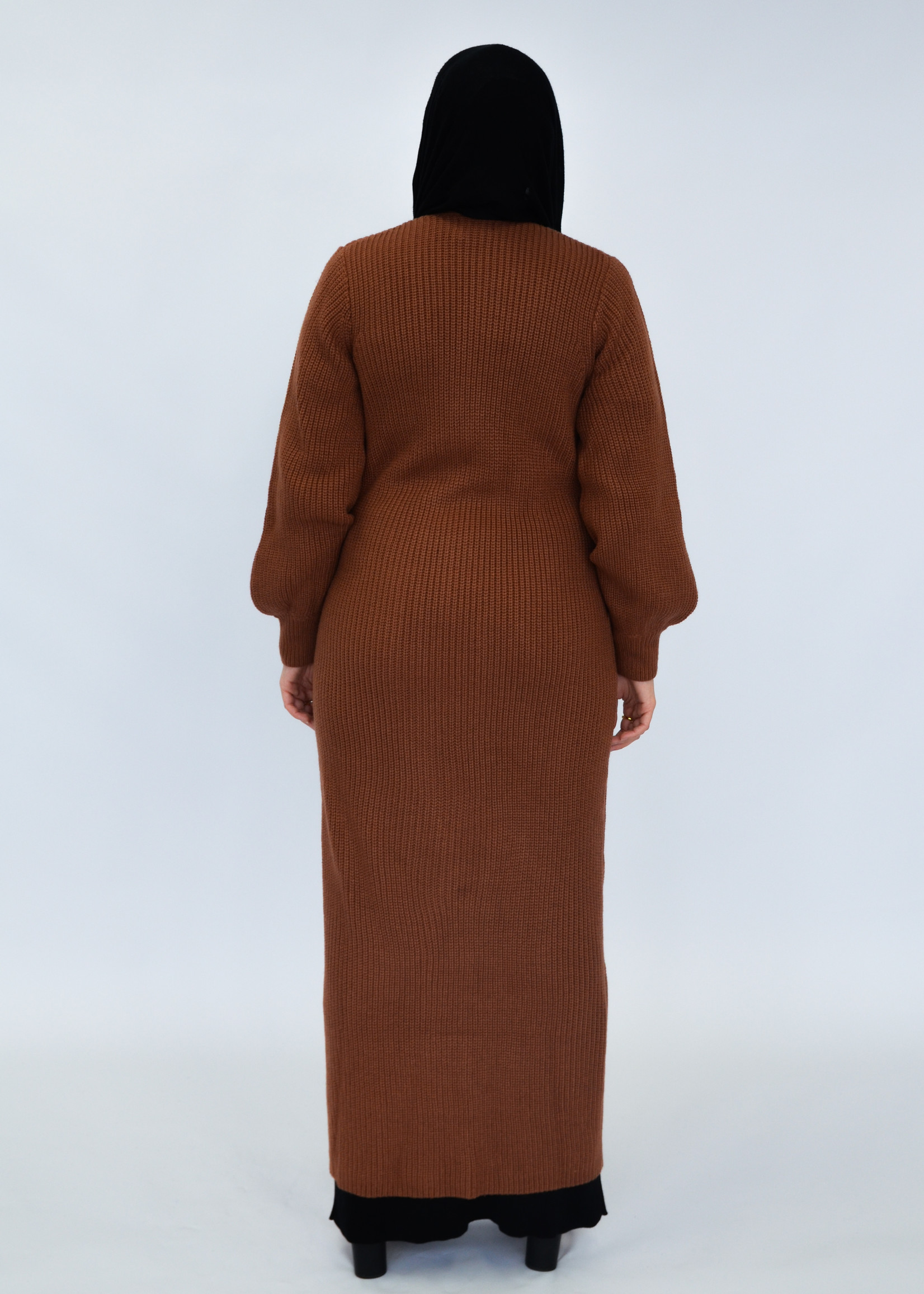 Nasiba Fashion Tan wintertide oversize cardigan