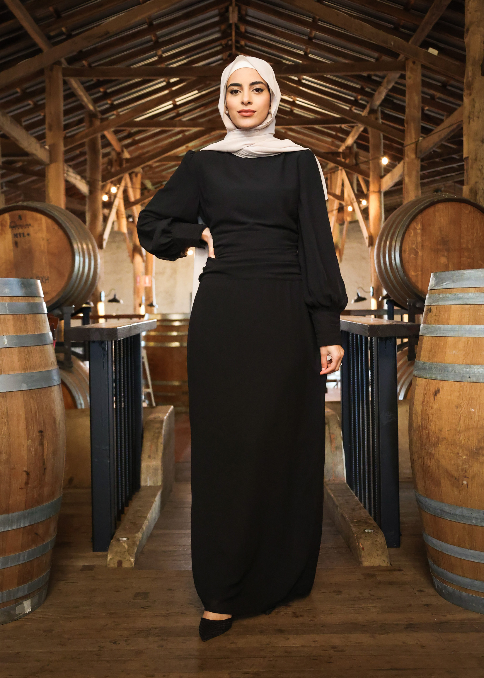Nasiba Fashion Black Sabrine dress