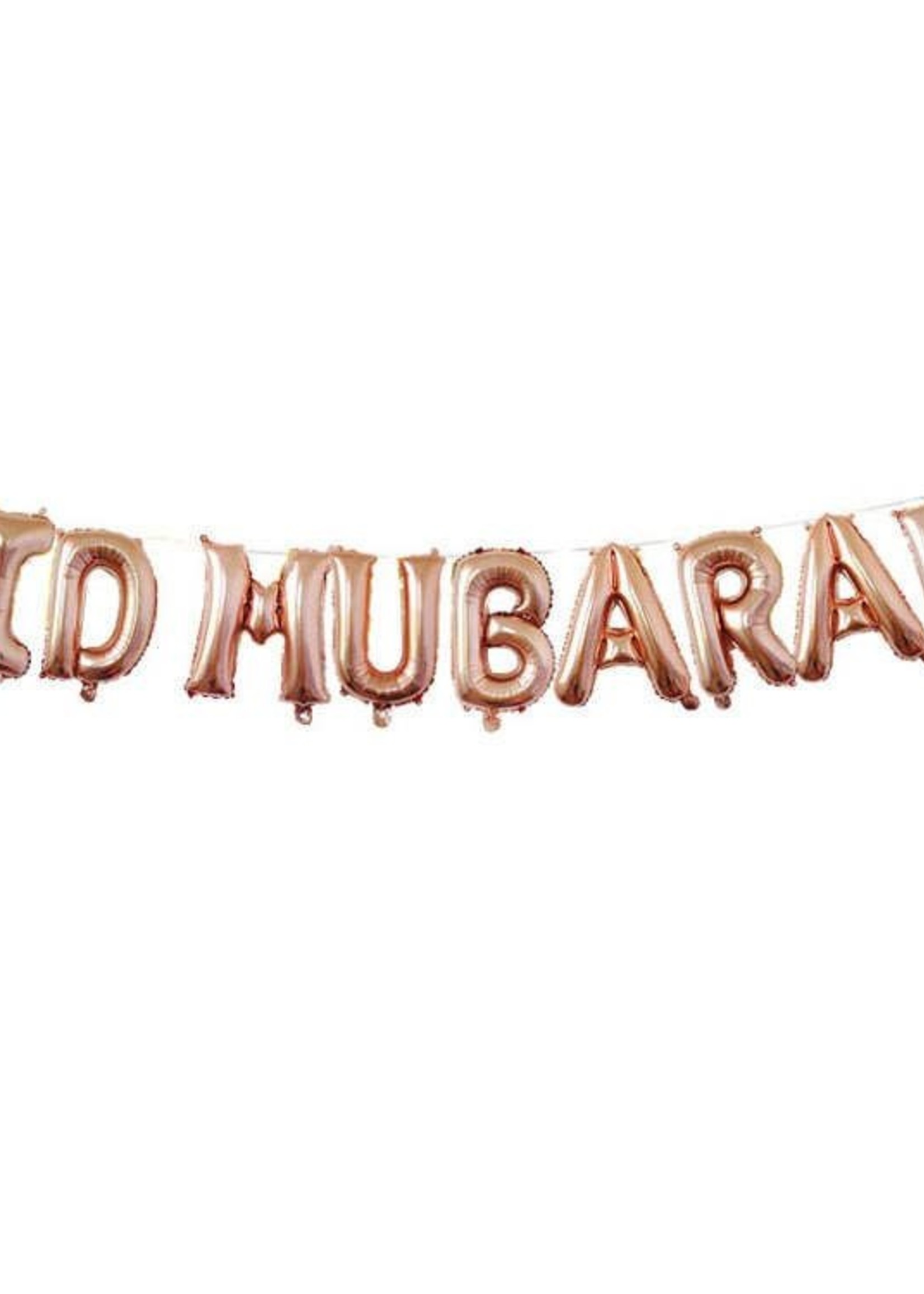 Nasiba Fashion Eid Mubarak Foil banner Rose Gold