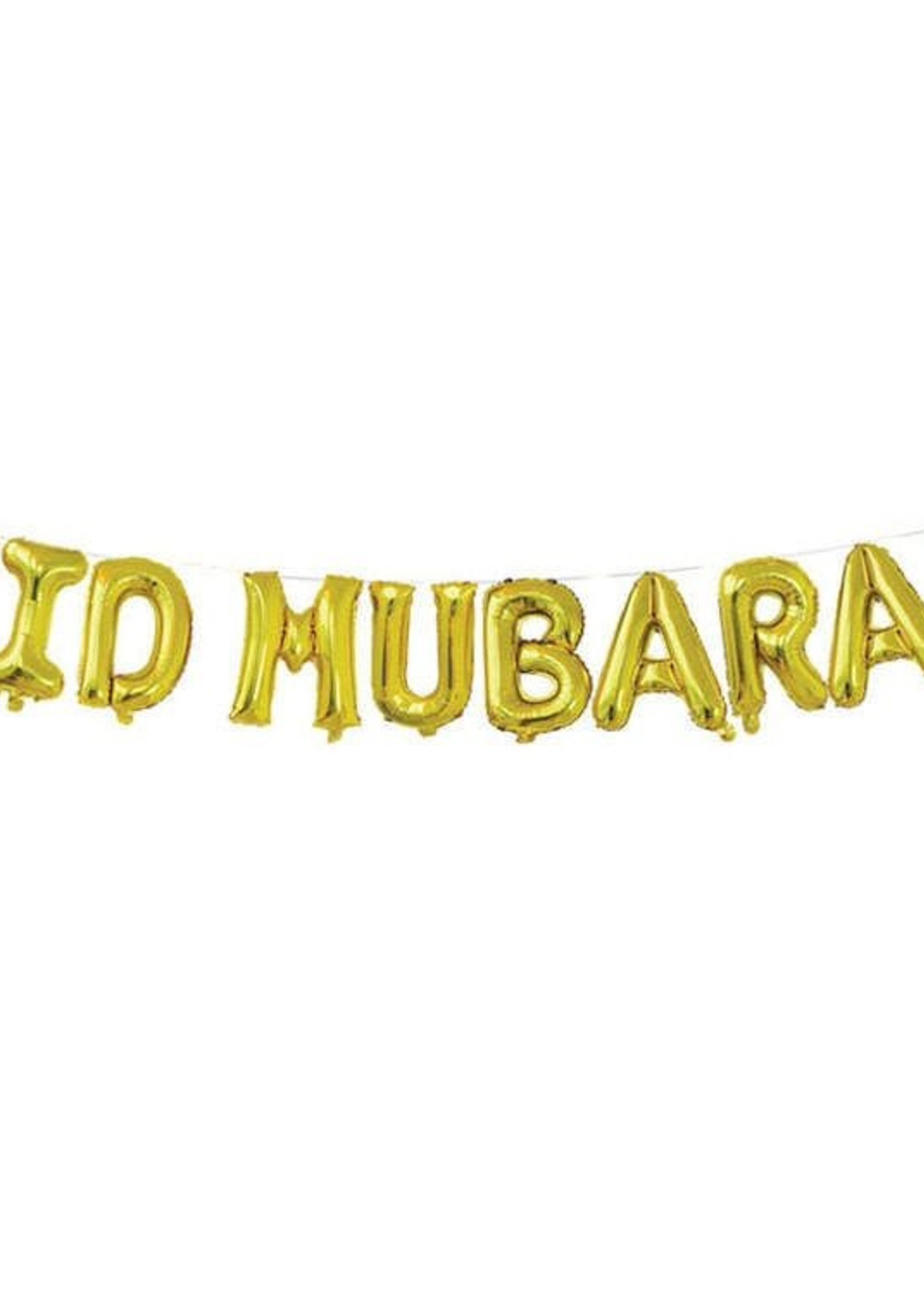 Nasiba Fashion Eid Mubarak Foil banner Gold